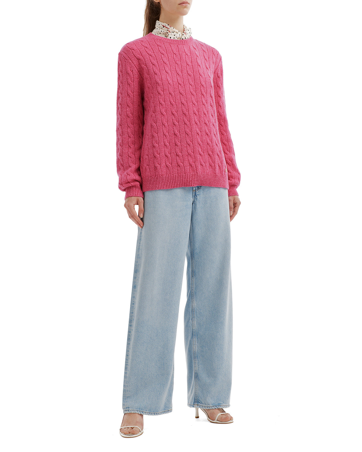 Cable knit sweater