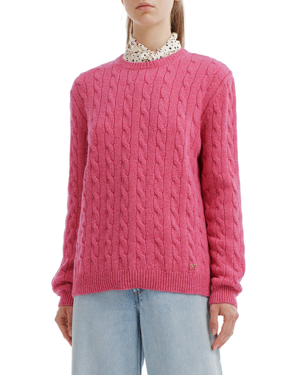 Cable knit sweater