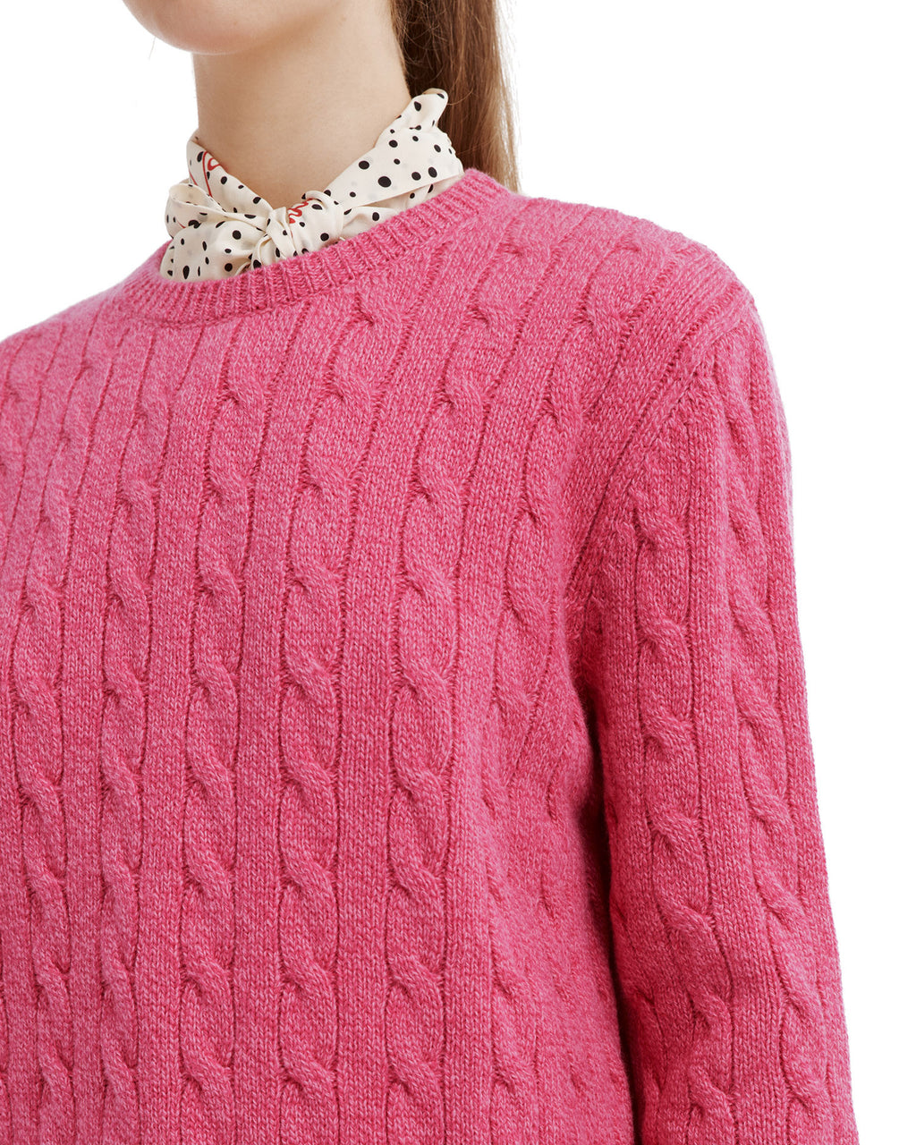 Cable knit sweater