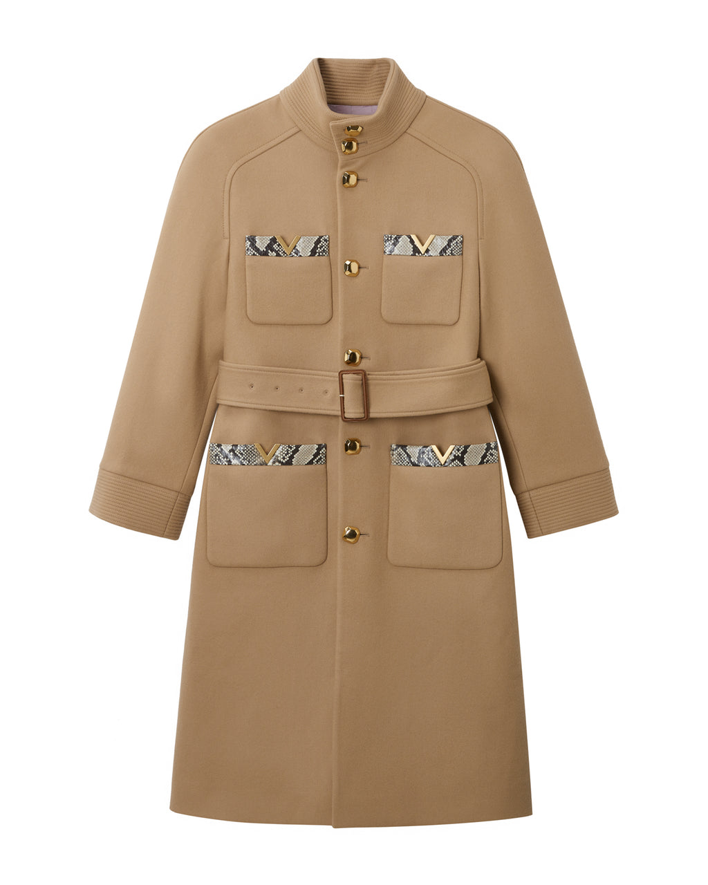 Double-breasted trench coat