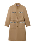 Double-breasted trench coat
