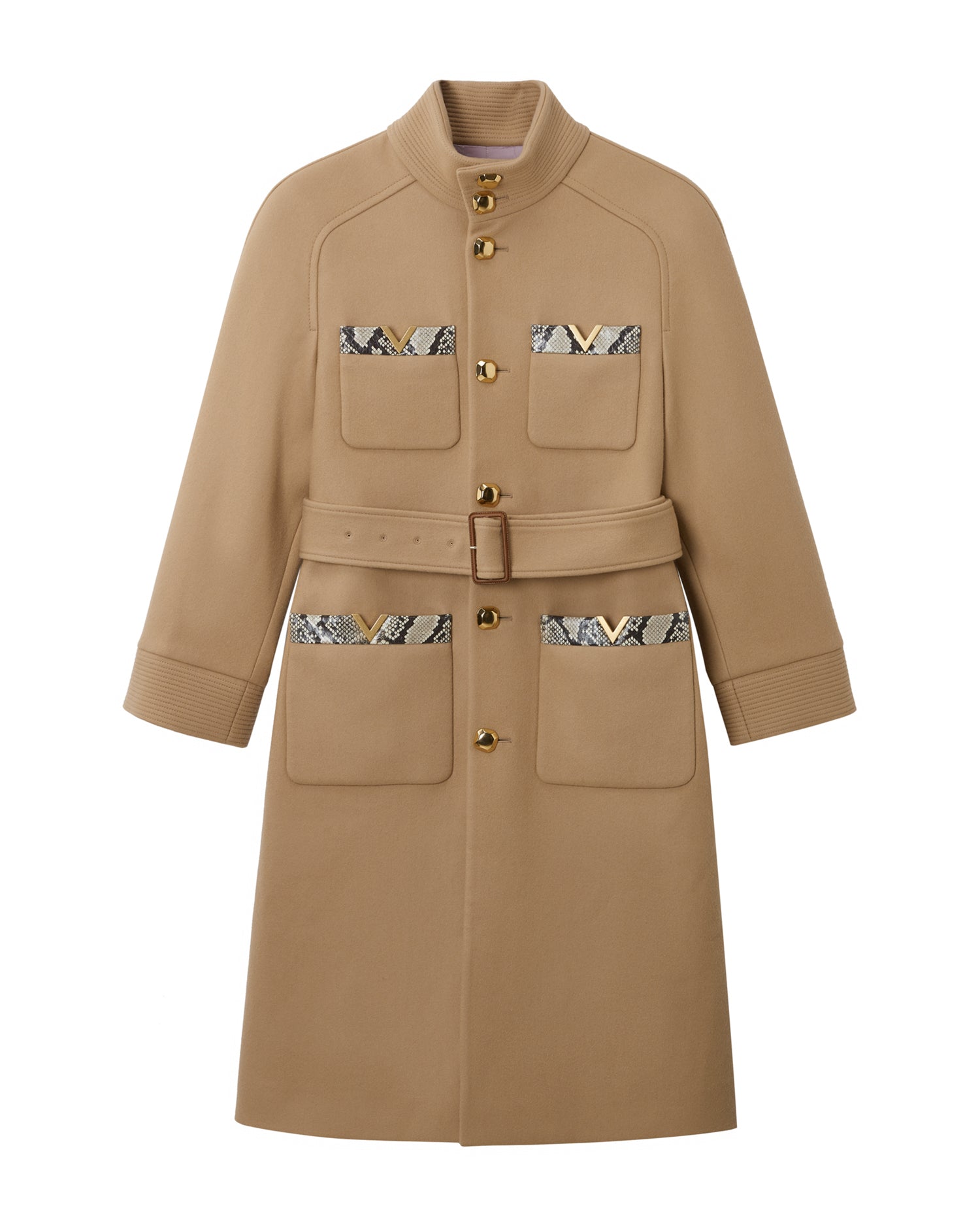 Double-breasted trench coat