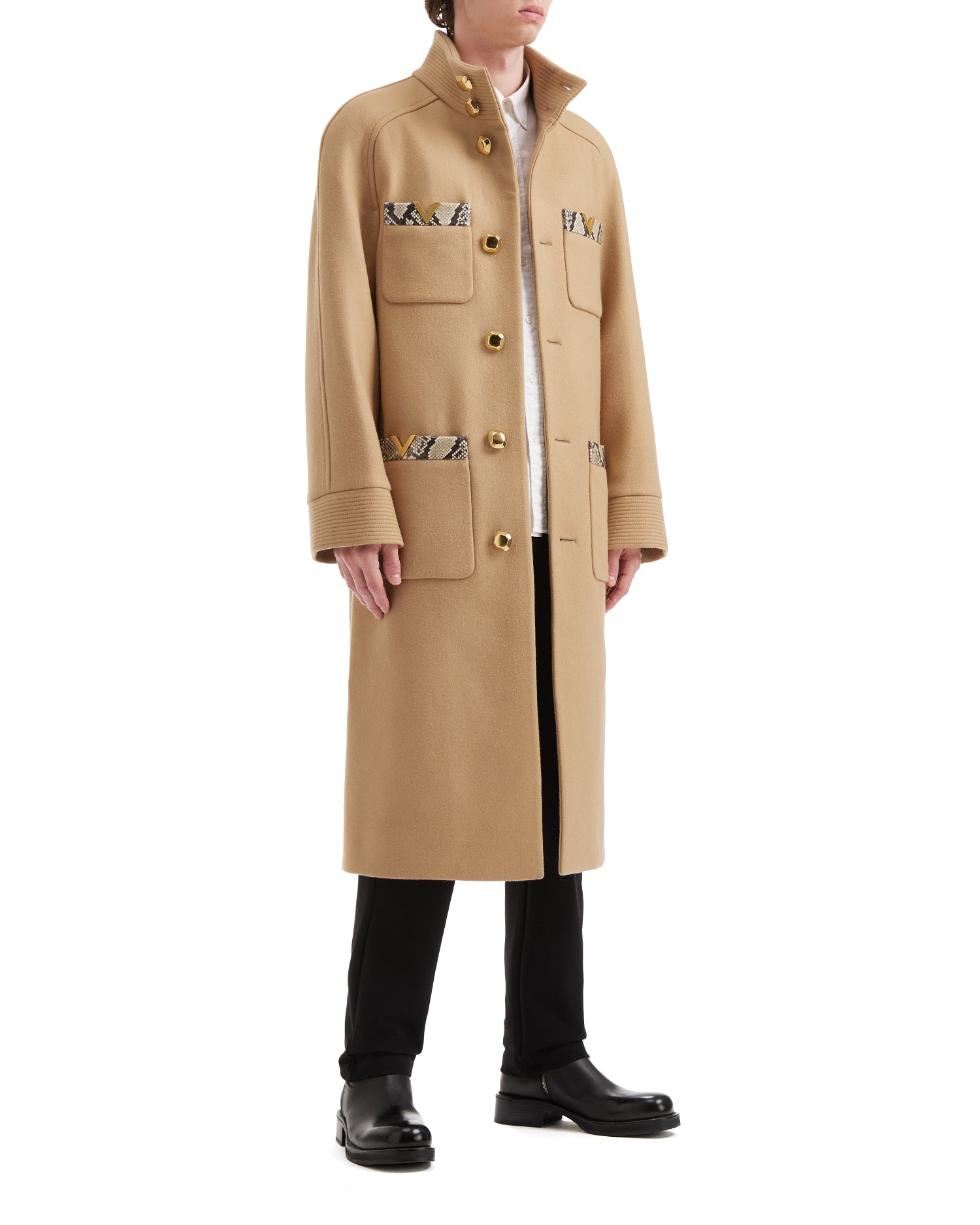 Double-breasted trench coat