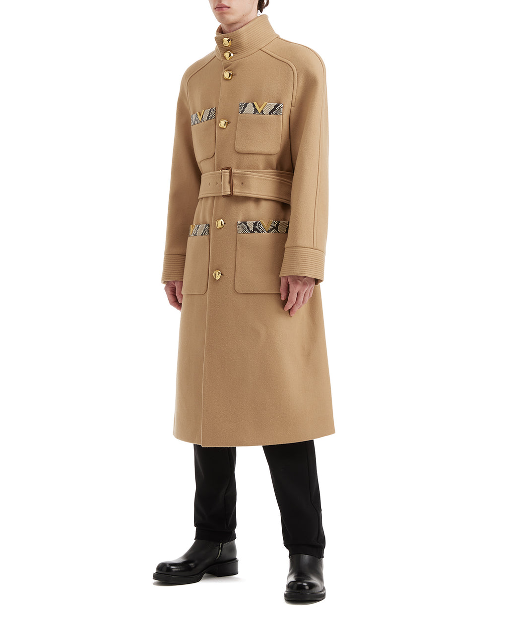 Double-breasted trench coat
