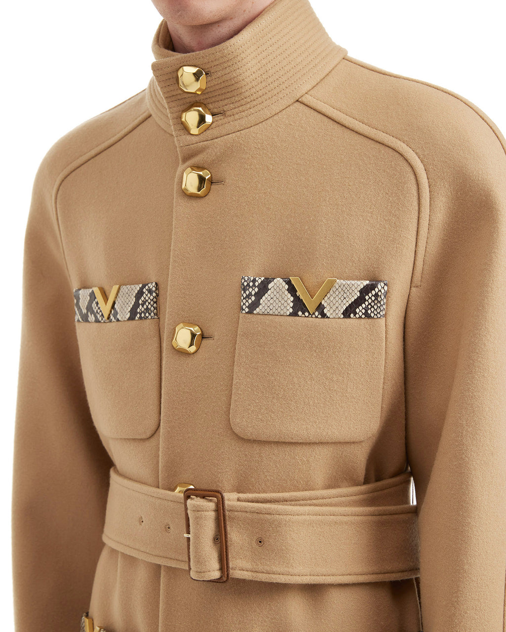Double-breasted trench coat