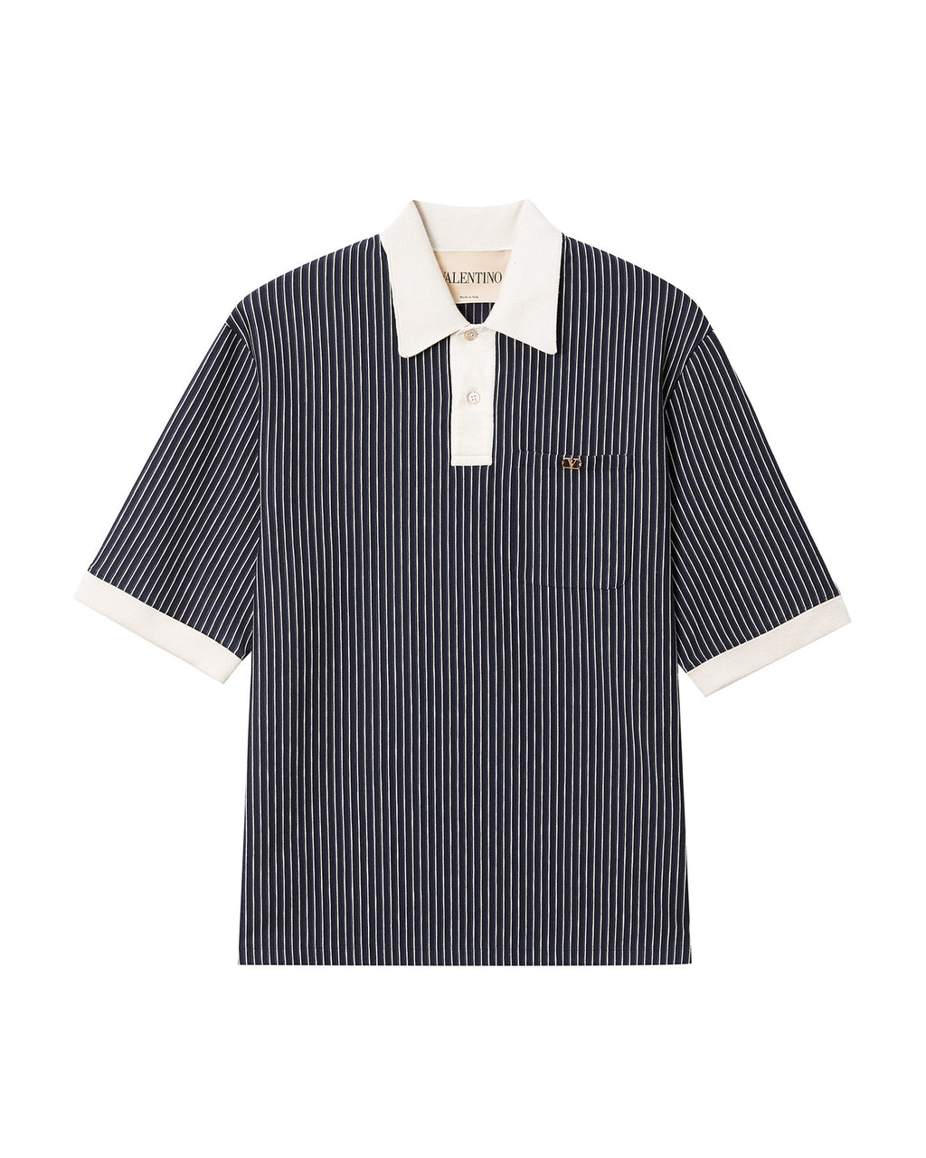 Striped polo tee