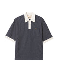 Striped polo tee