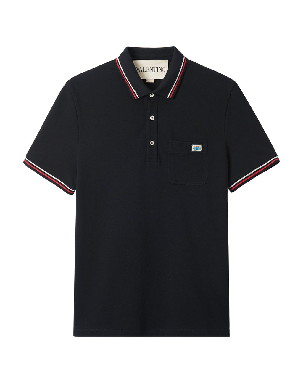 Piqué polo shirt with Vlogo patch