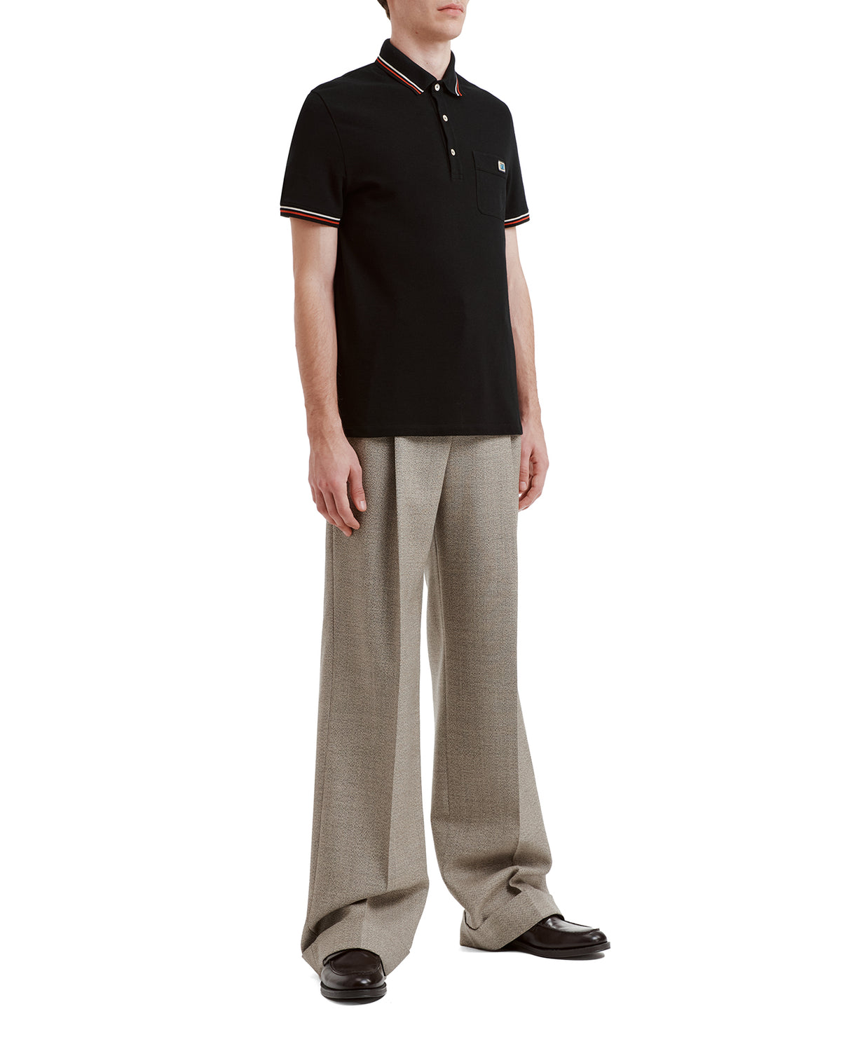 Piqué polo shirt with Vlogo patch