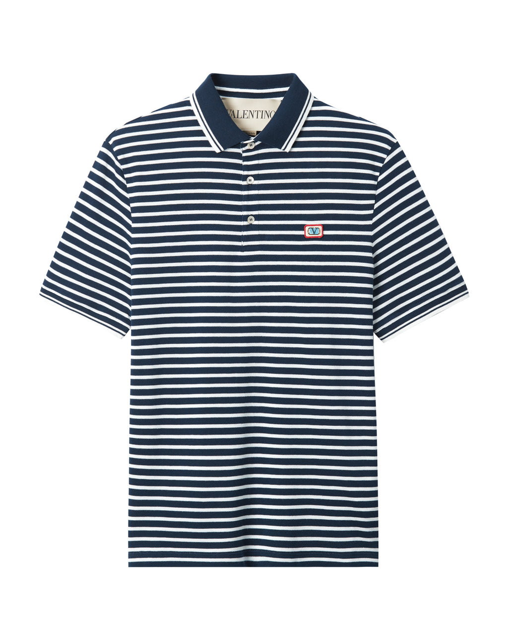 Cotton piqué polo with VLogo patch