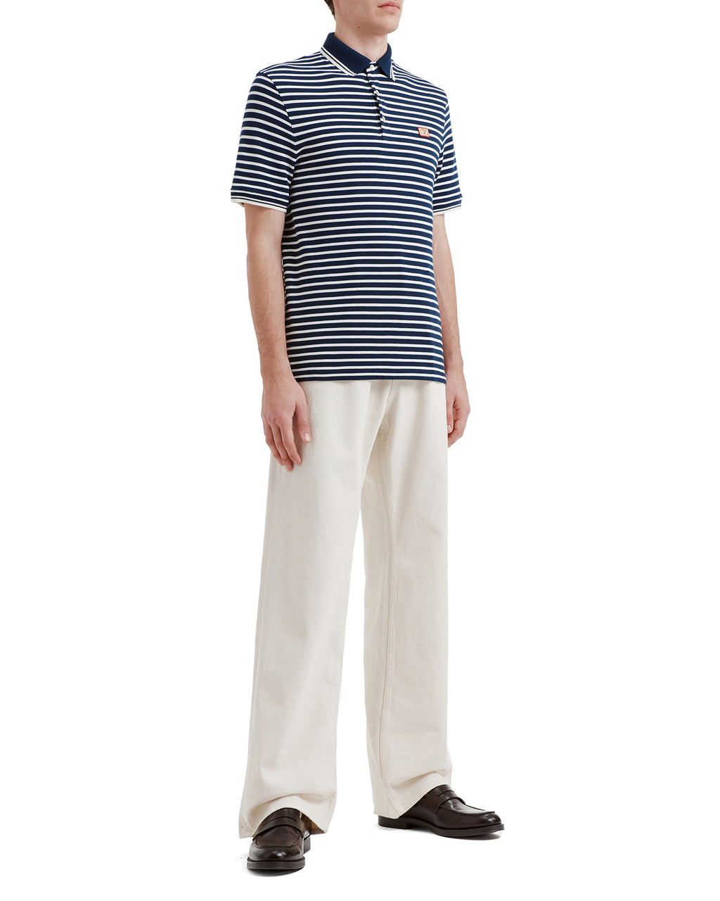 Cotton piqué polo with VLogo patch