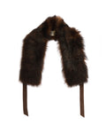 Tie detail fur stole