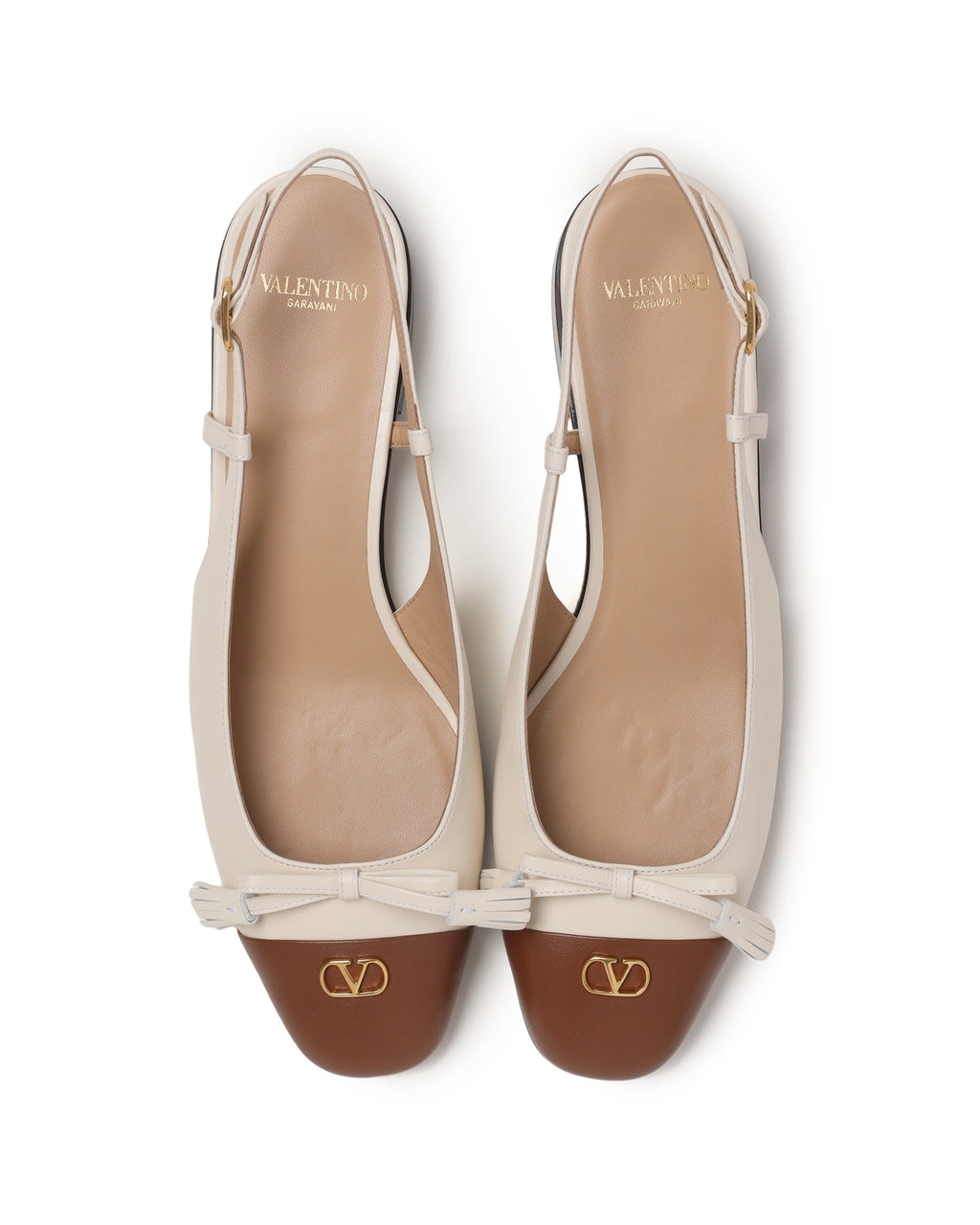 Leather Valet Du Roe slingback flats 25mm