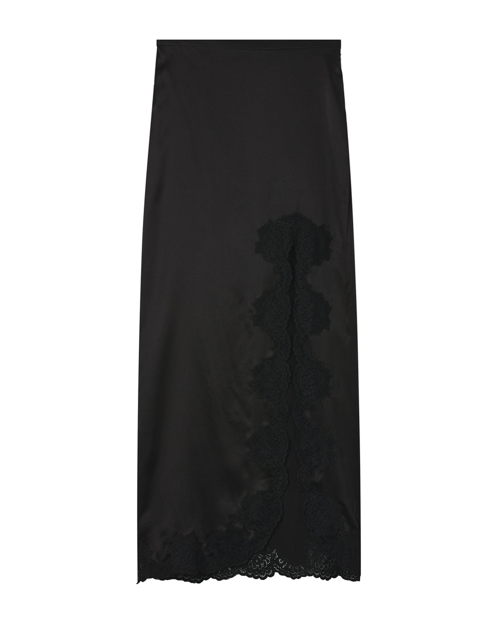 Long skirt with lace