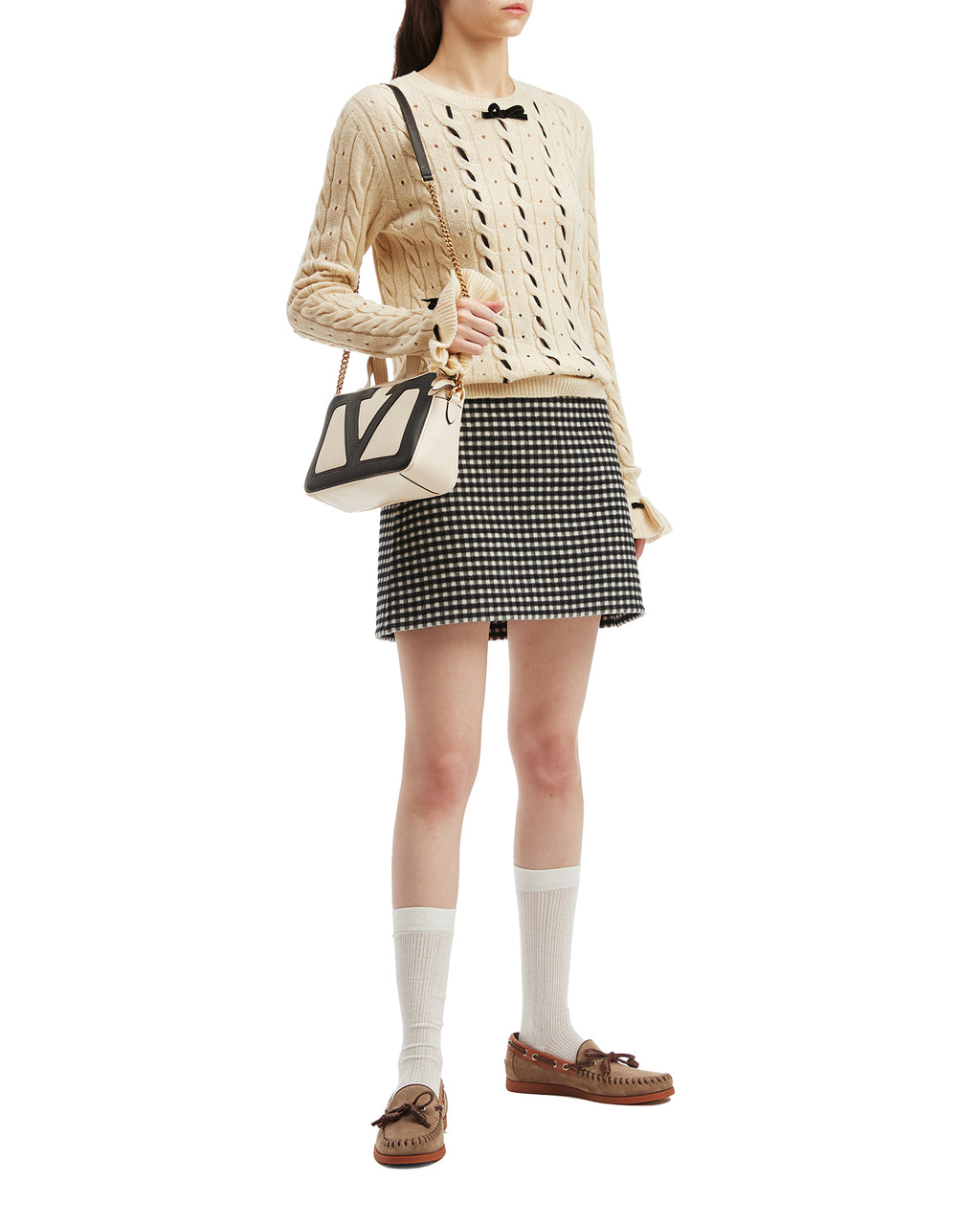Checkered skirt