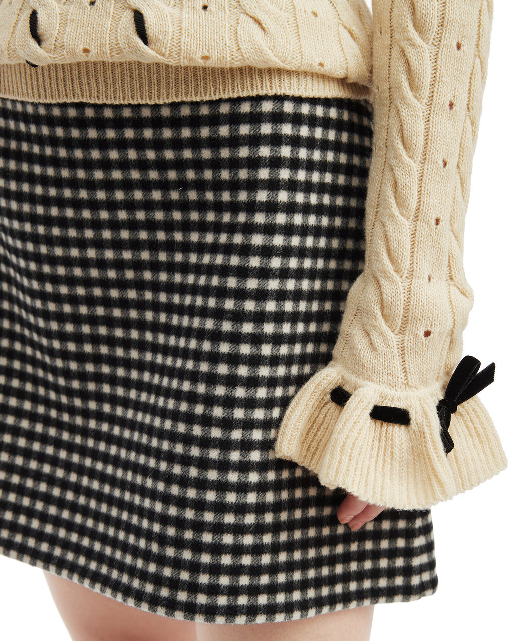 Checkered skirt