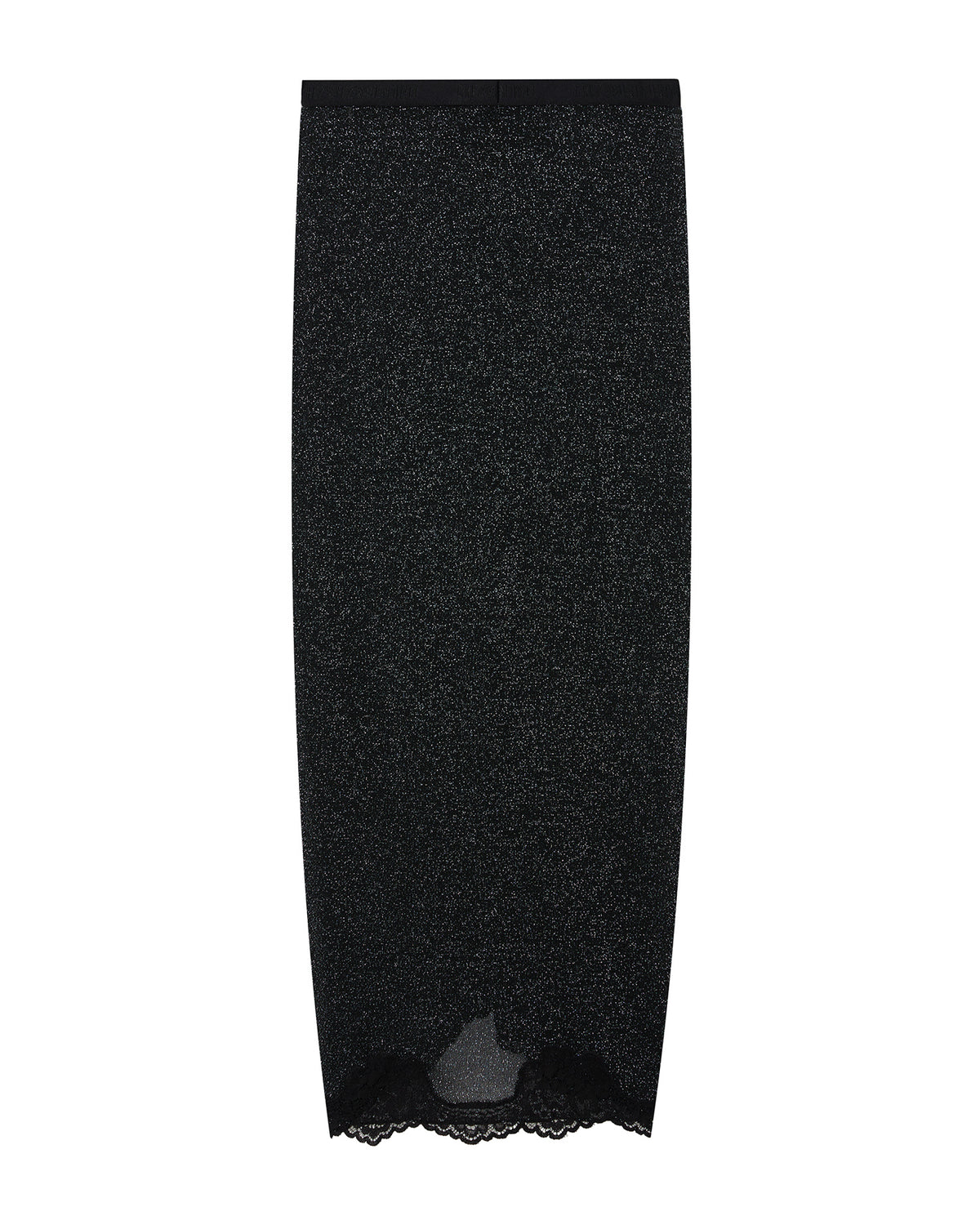 Ruched midi-skirt