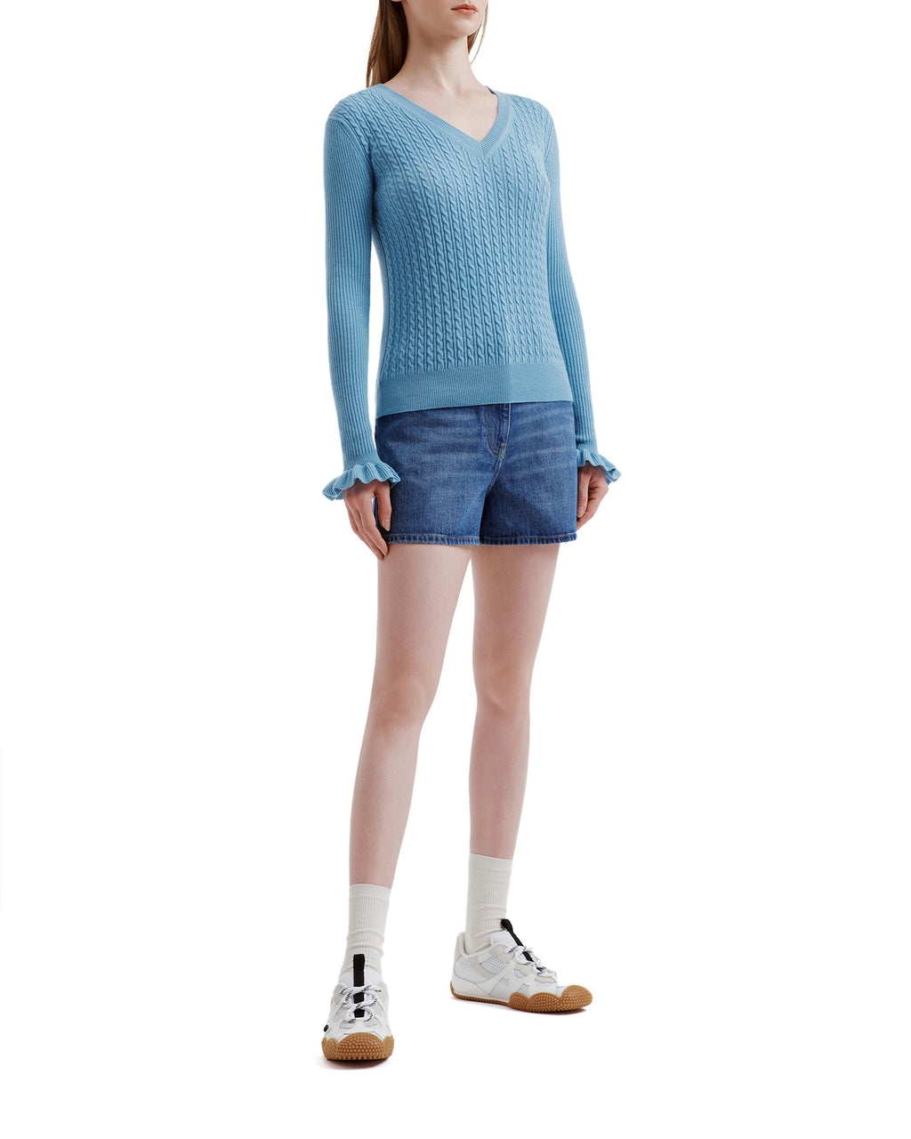 Denim shorts