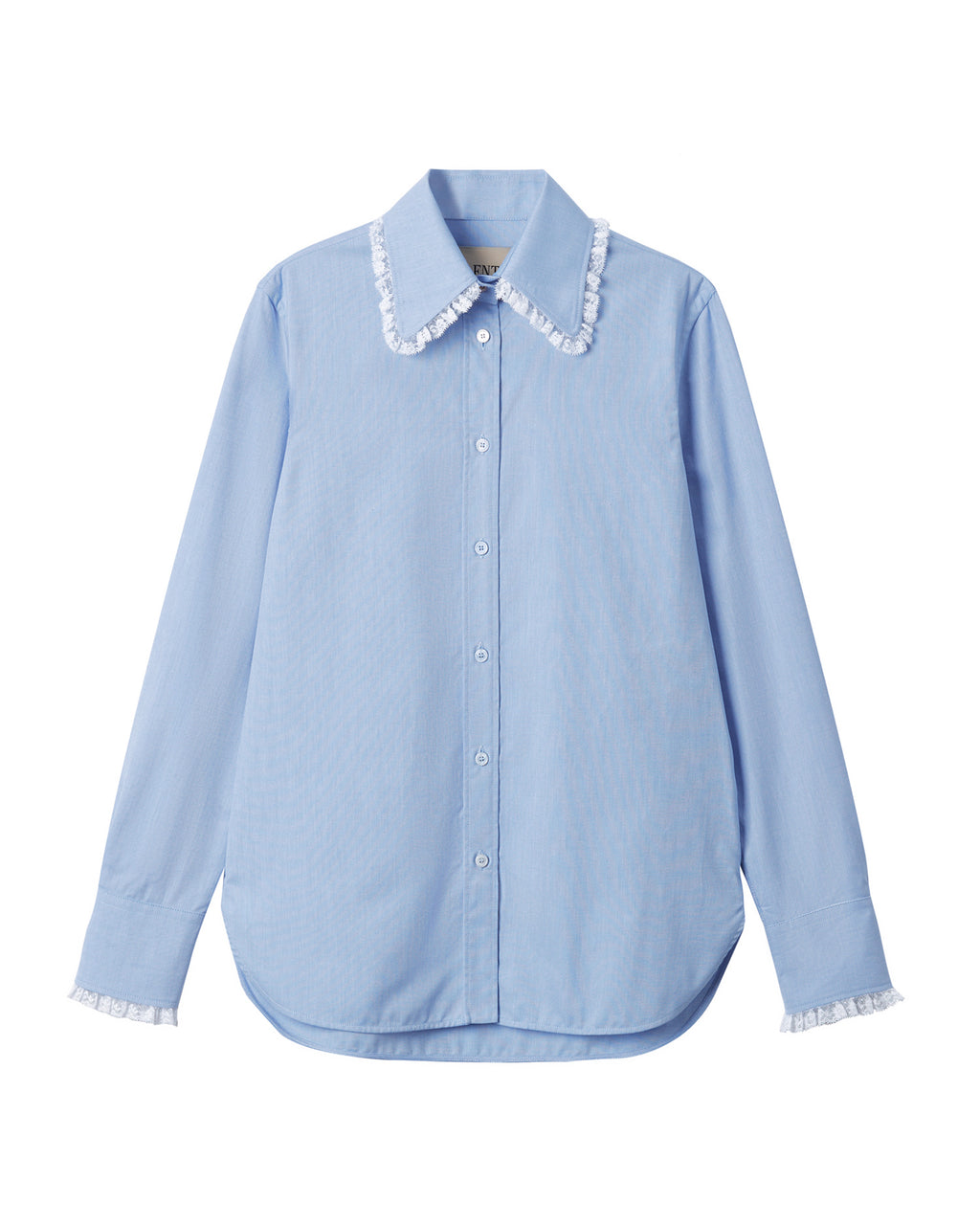 Lace collar shirt
