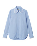 Lace collar shirt