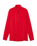Scarf collar shirt