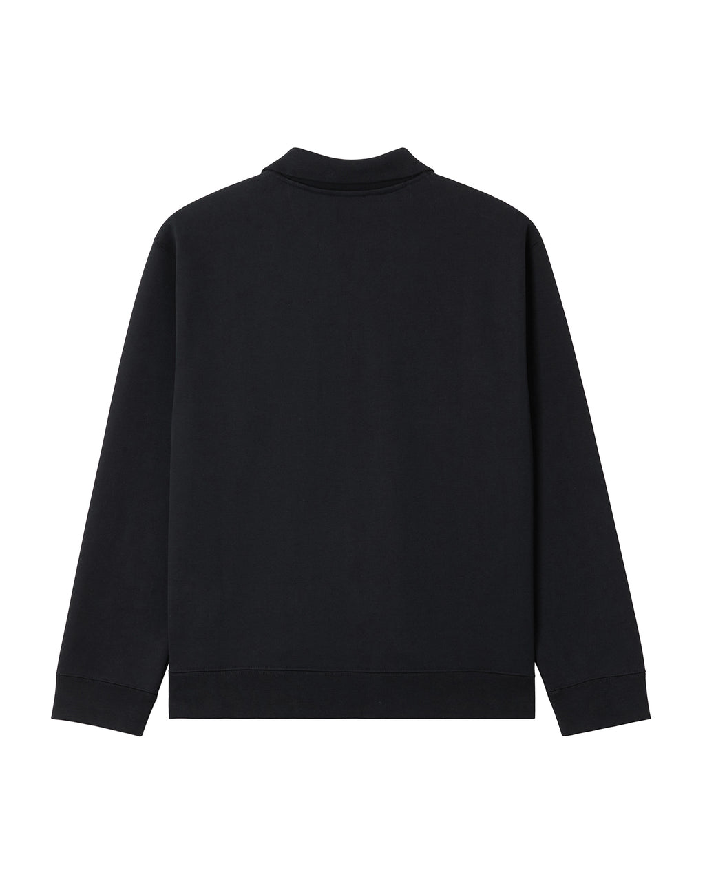 Half-zip collared sweatshirt