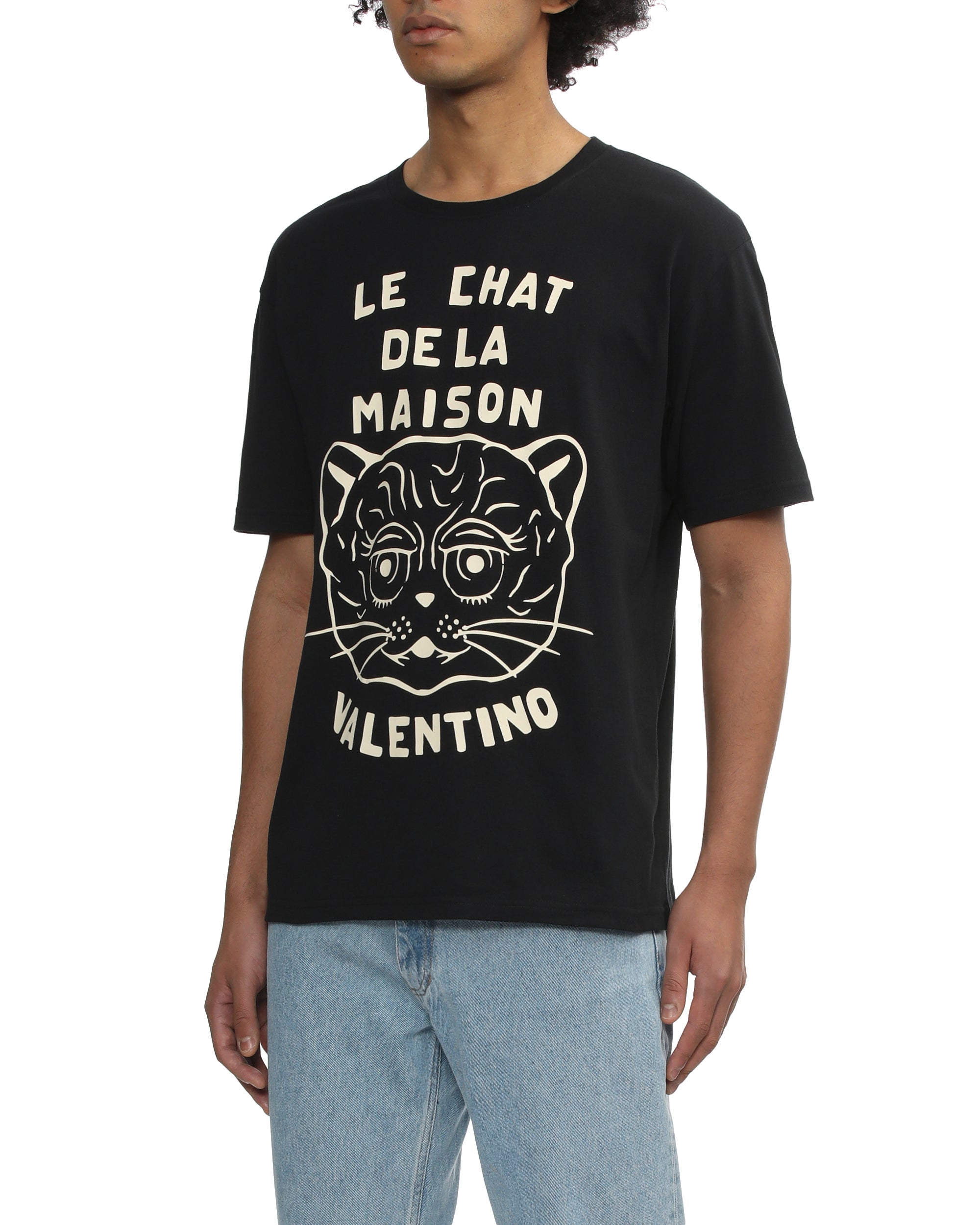 Chat de la Maison print tee