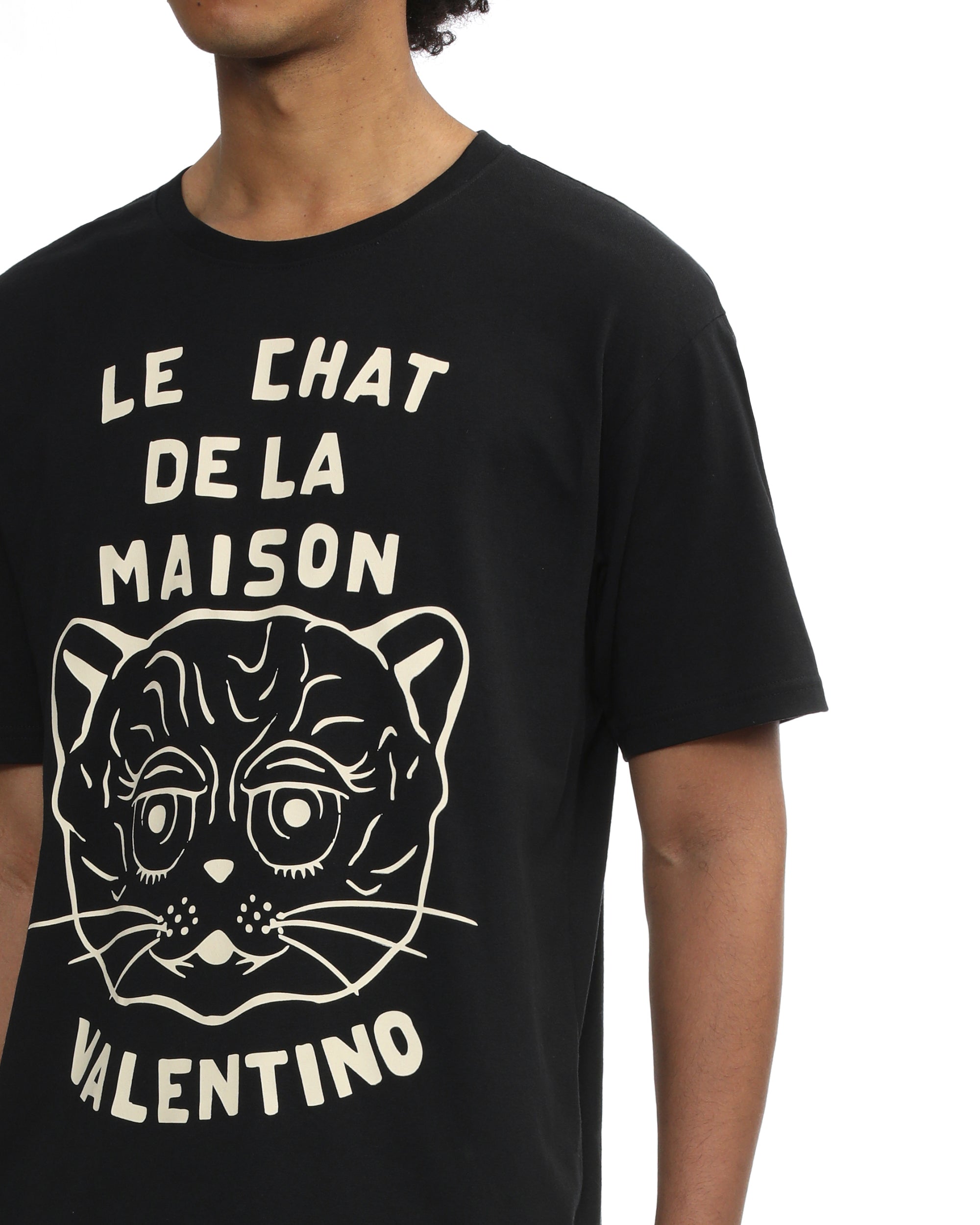 Chat de la Maison print tee