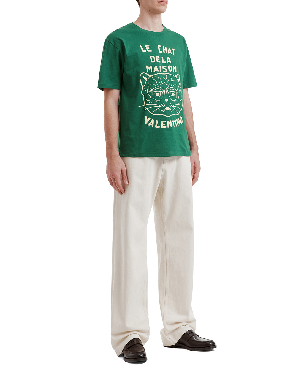 Tee with Le Chat De La Maison print