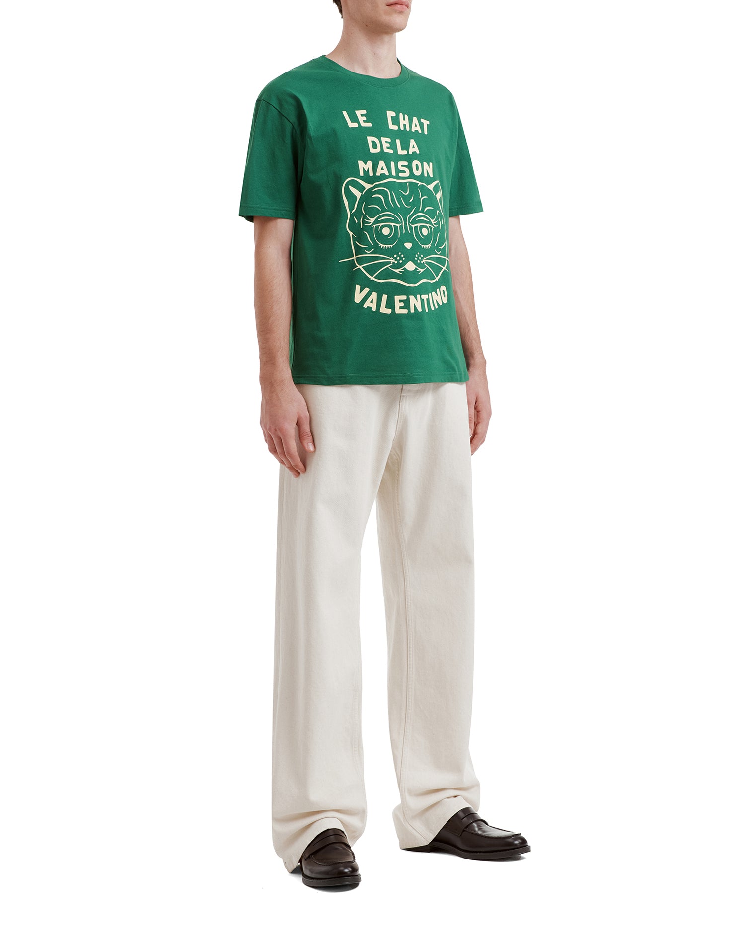 Tee with Le Chat De La Maison print