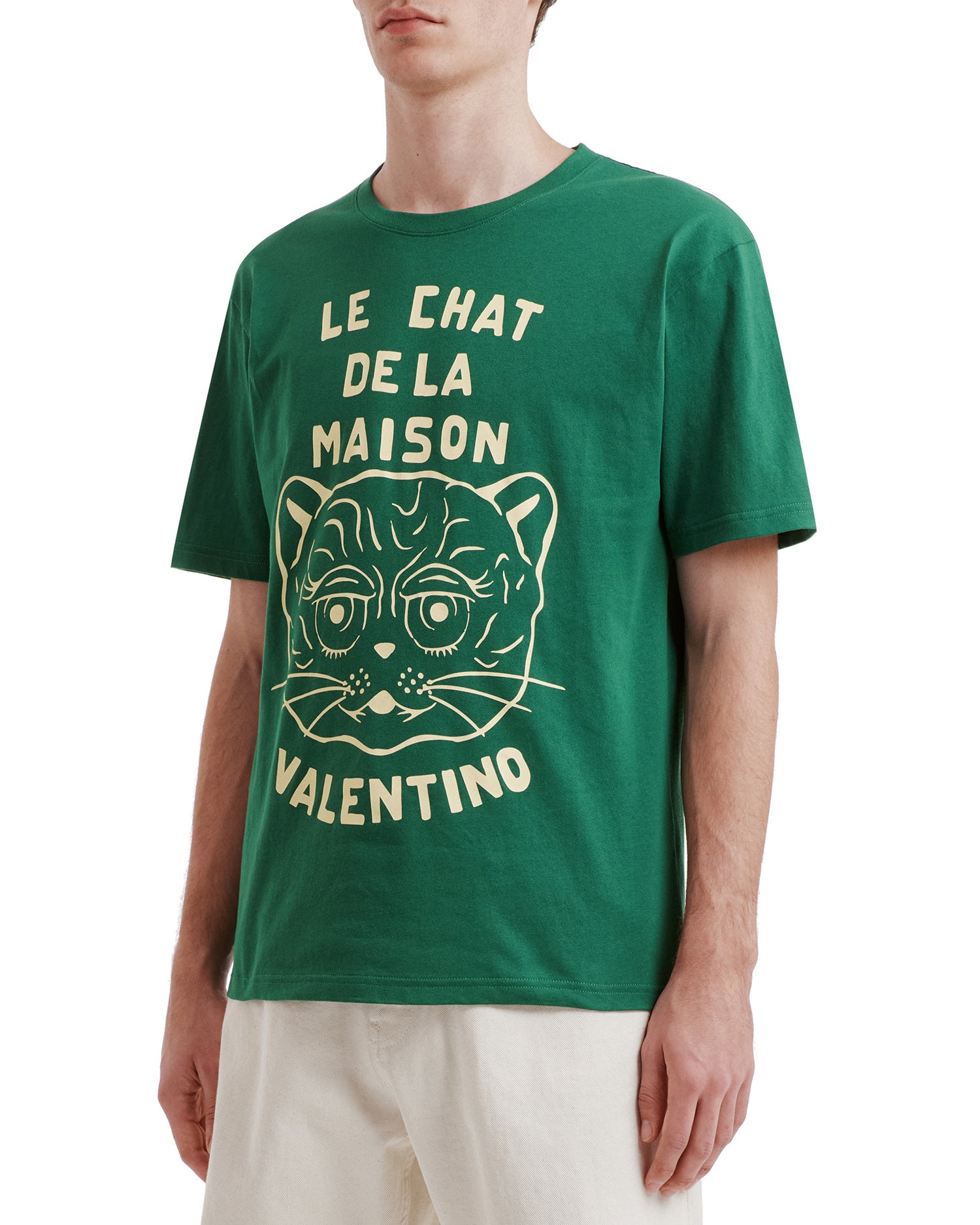 Tee with Le Chat De La Maison print