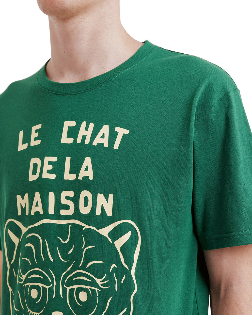 Tee with Le Chat De La Maison print