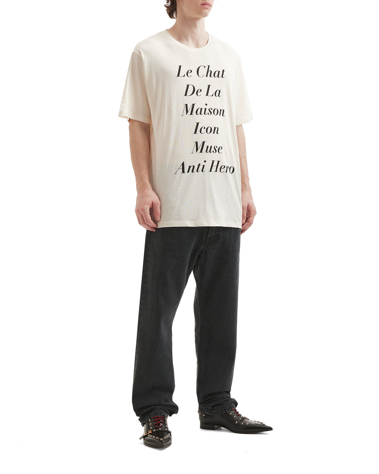 Le Chat De La Maison Icon Muse Anti Hero print tee