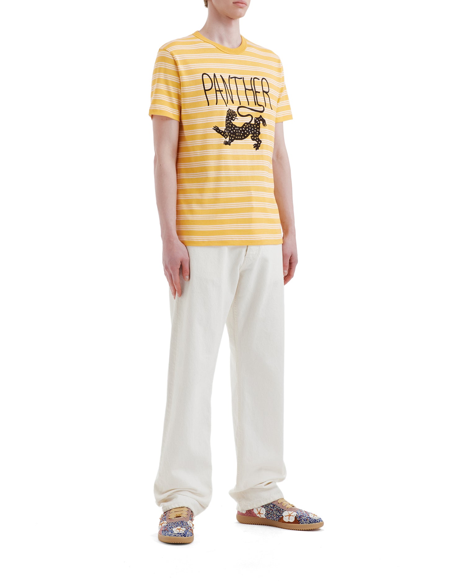 Striped graphic tee