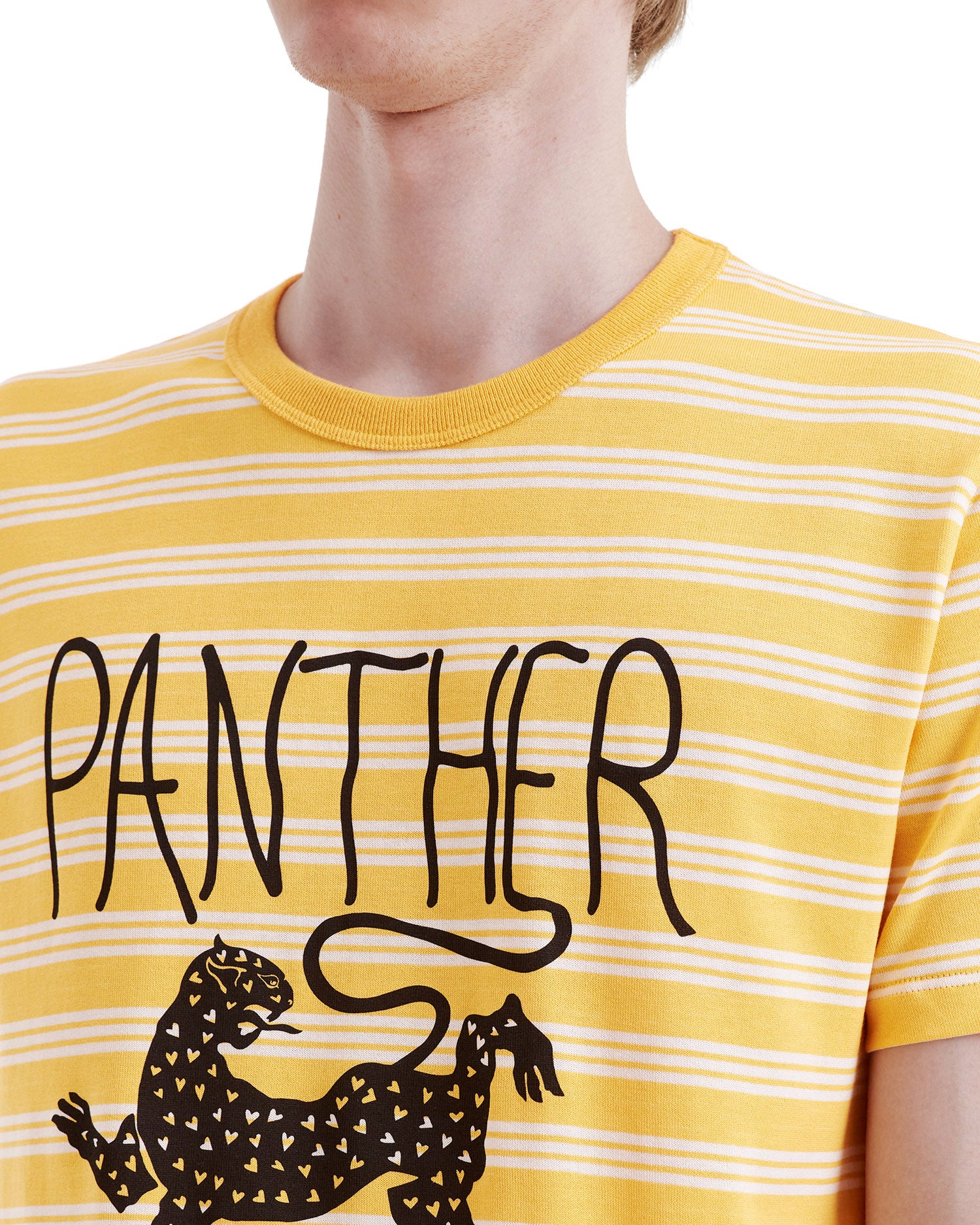 Striped graphic tee