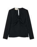 Bow neckline top