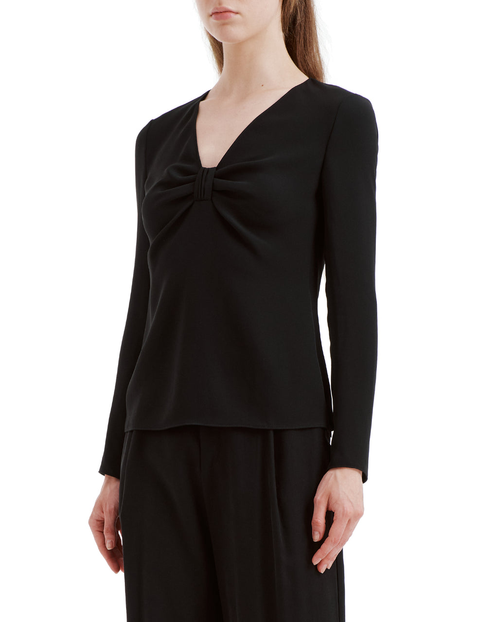 Bow neckline top