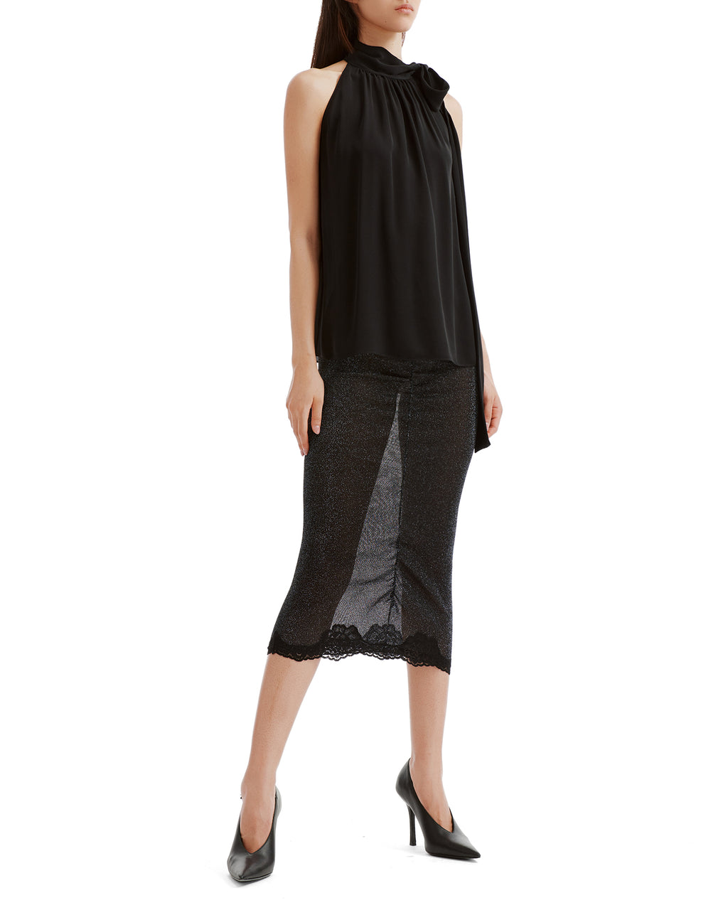 Tie-neck top