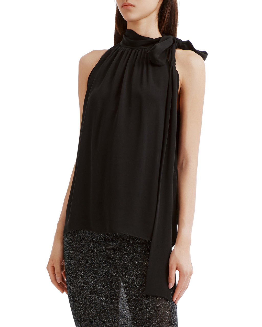 Tie-neck top
