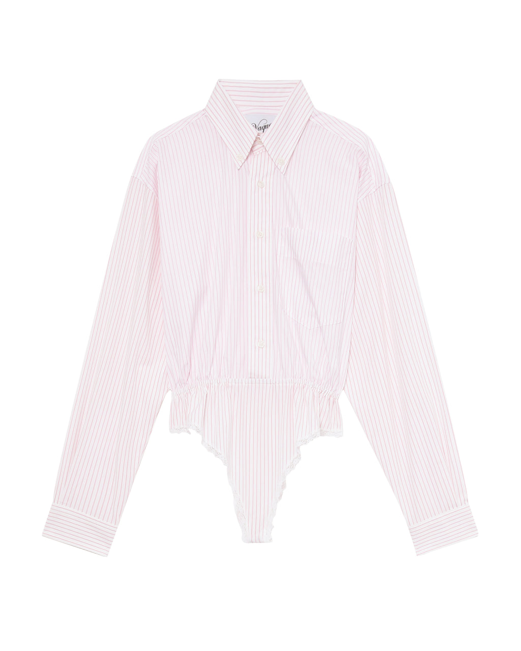 Striped shirt bodysuit