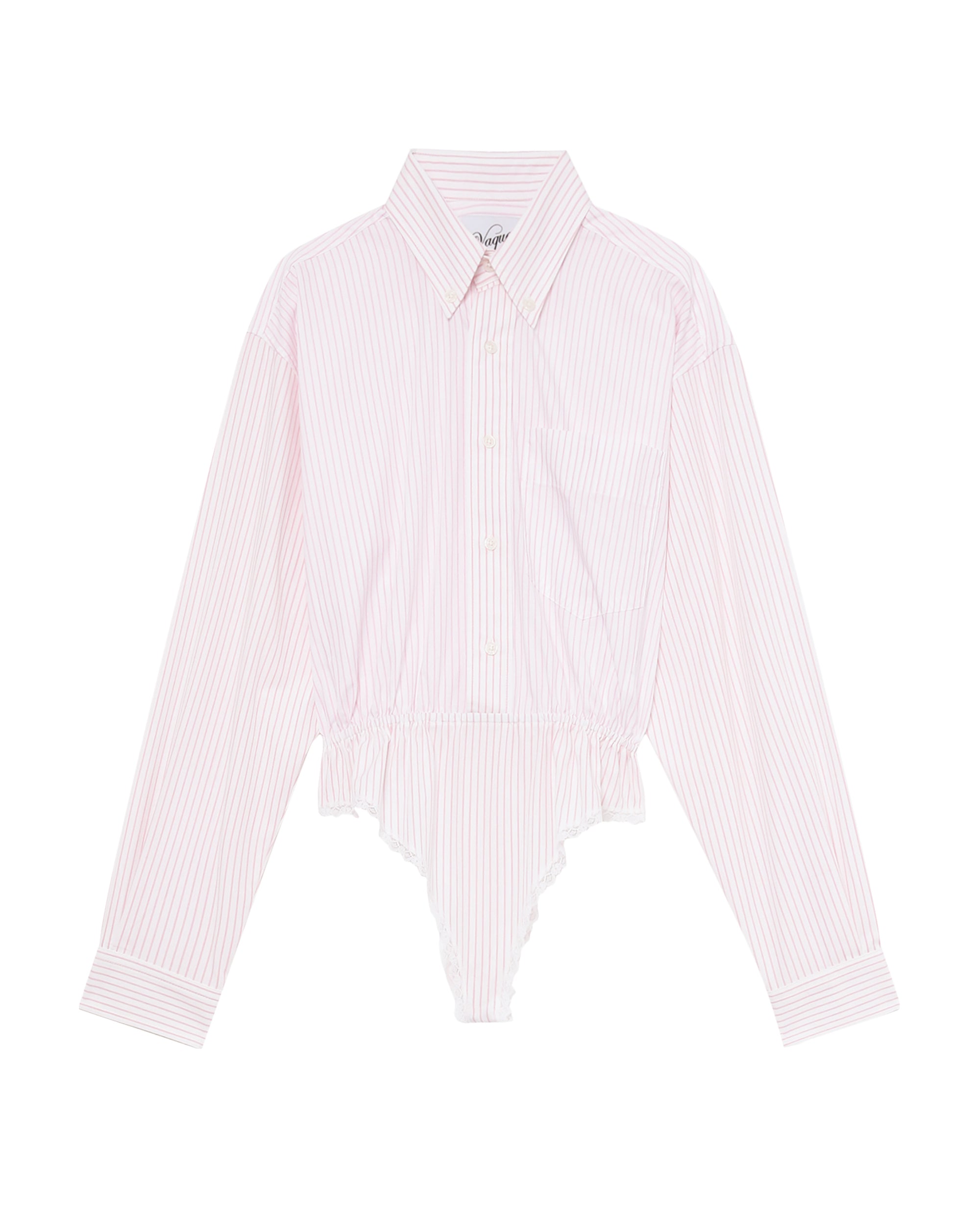 Striped shirt bodysuit