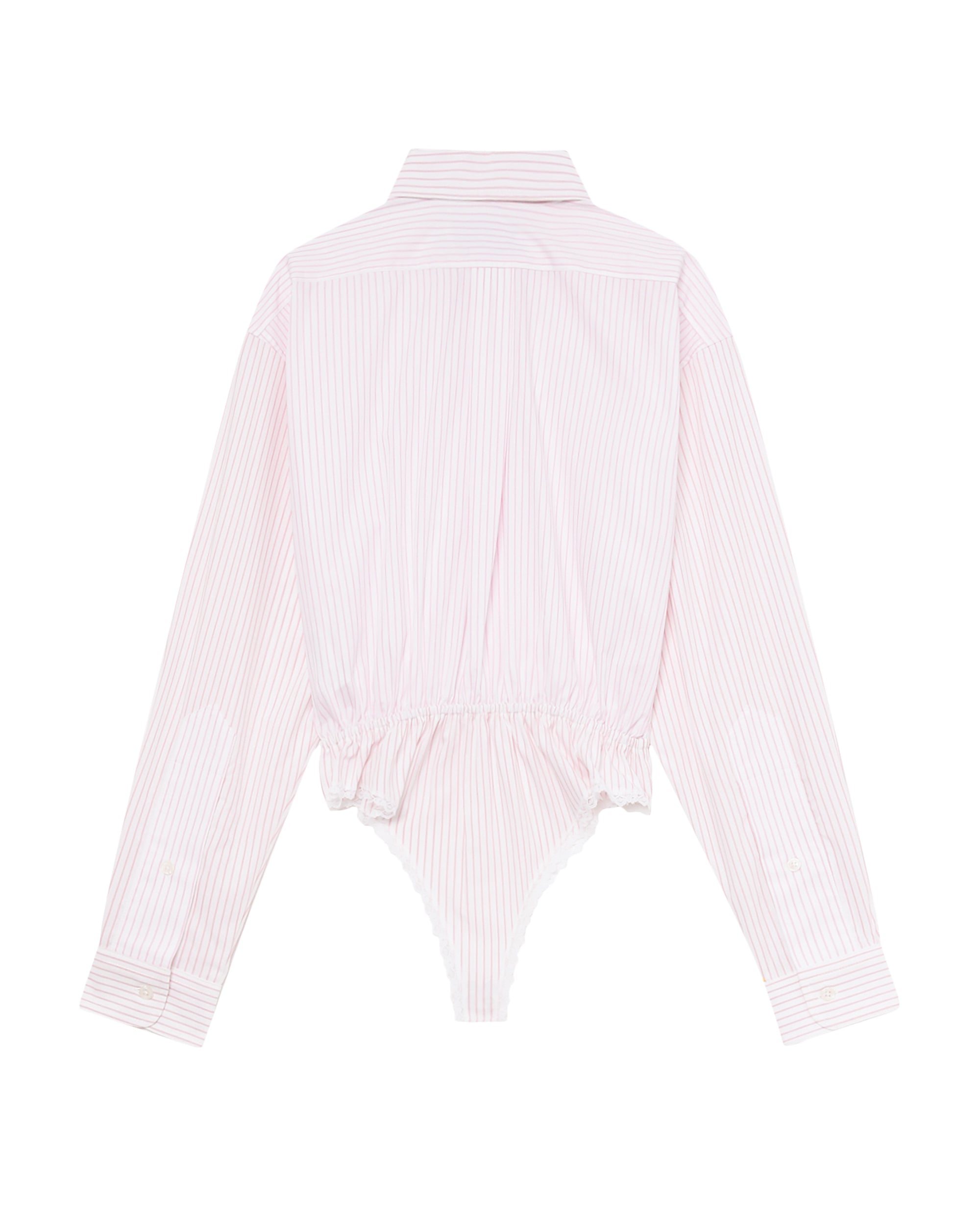 Striped shirt bodysuit
