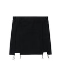 Blackout cut-up skirt