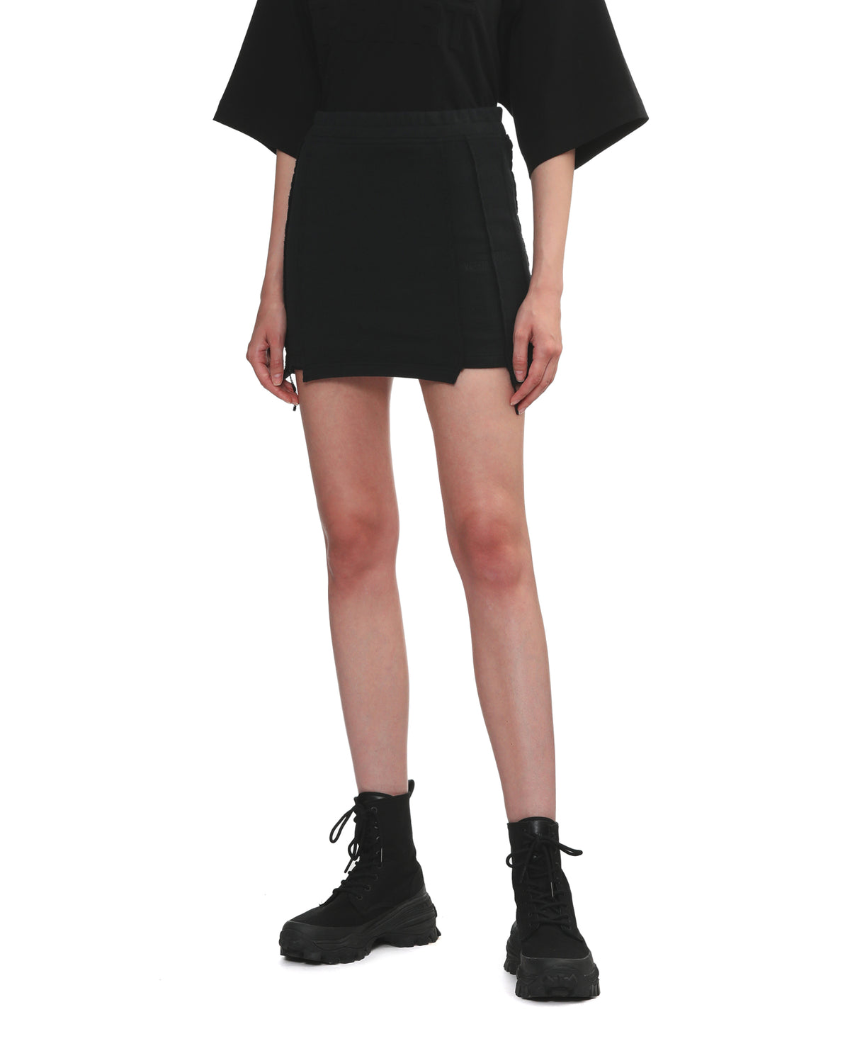 Blackout cut-up skirt