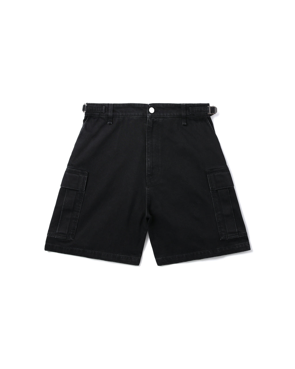 Denim cargo shorts