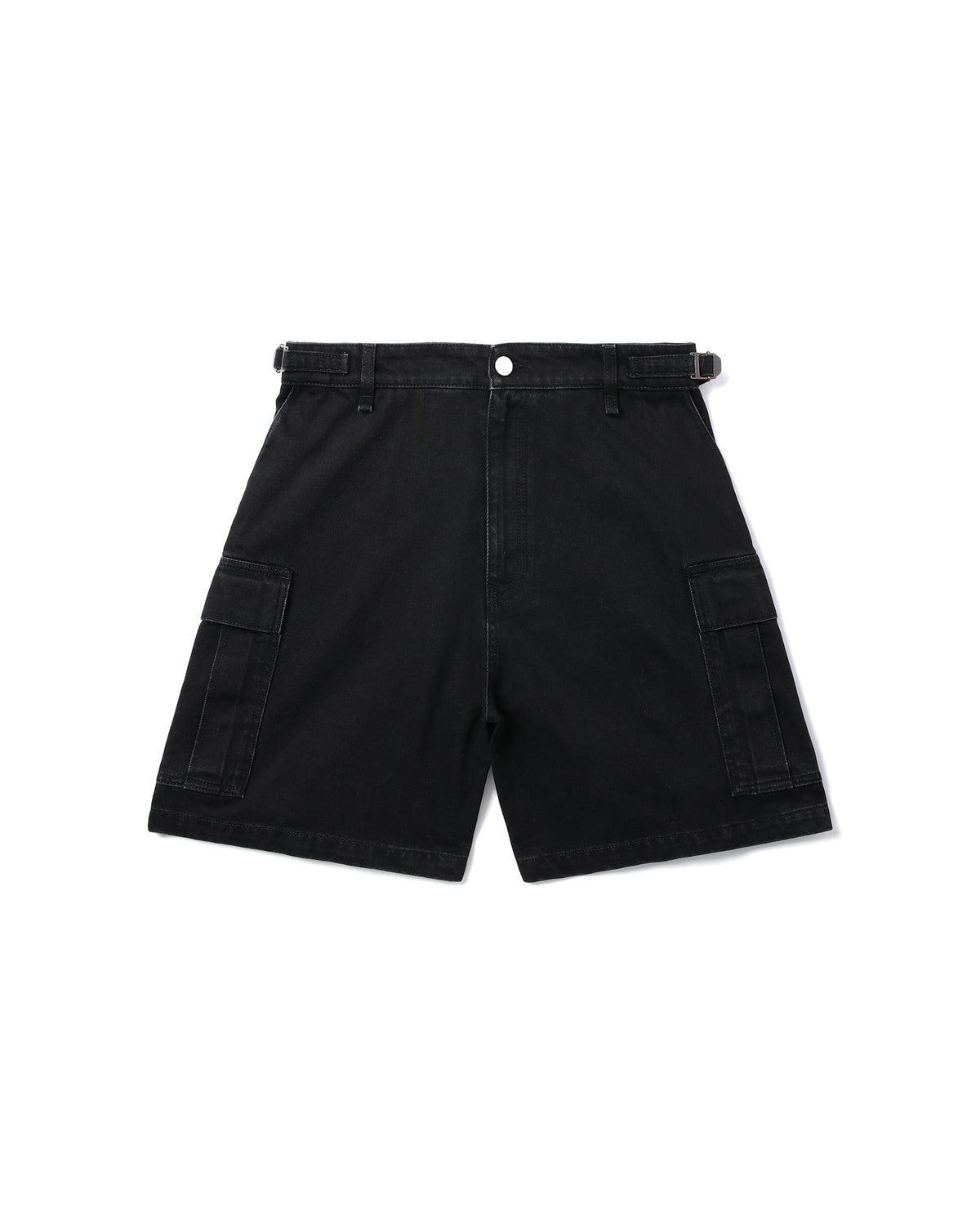 Denim cargo shorts
