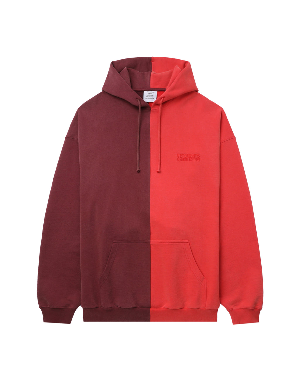 Two tone logo hoodie