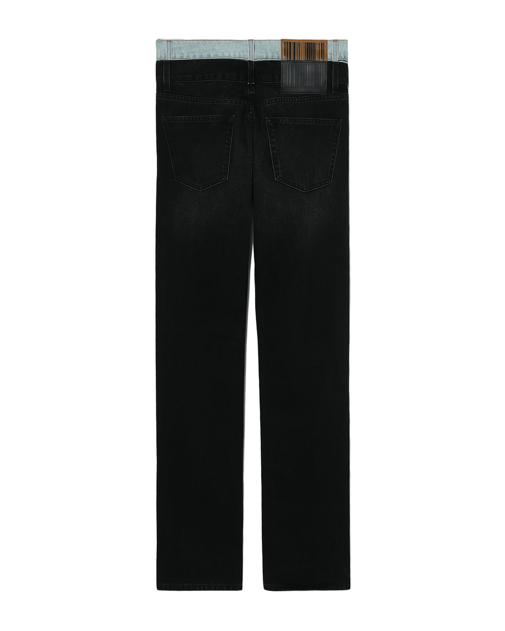 Double waist denim jeans