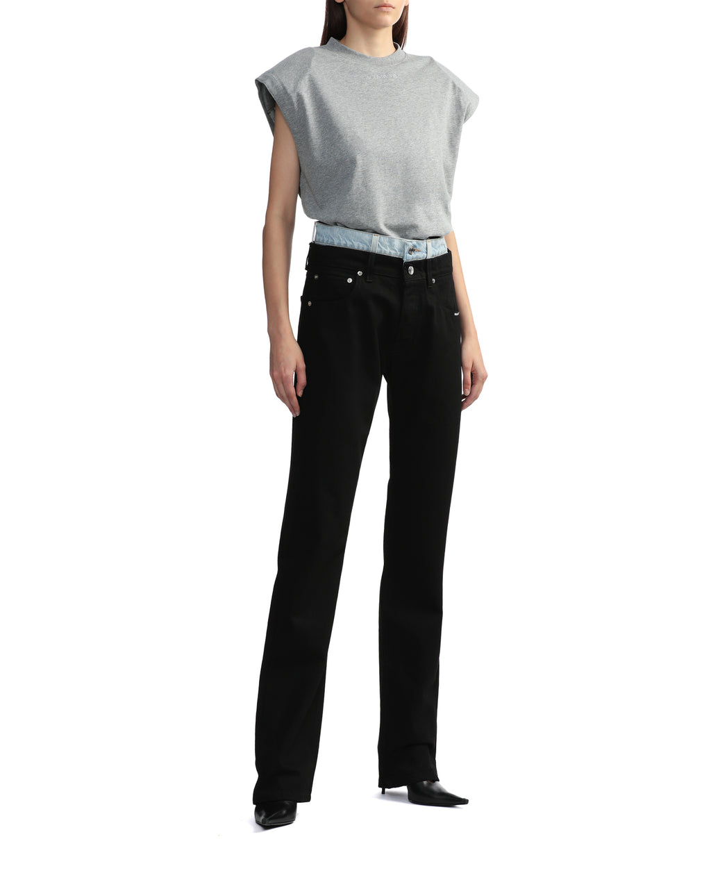 Double waist jeans