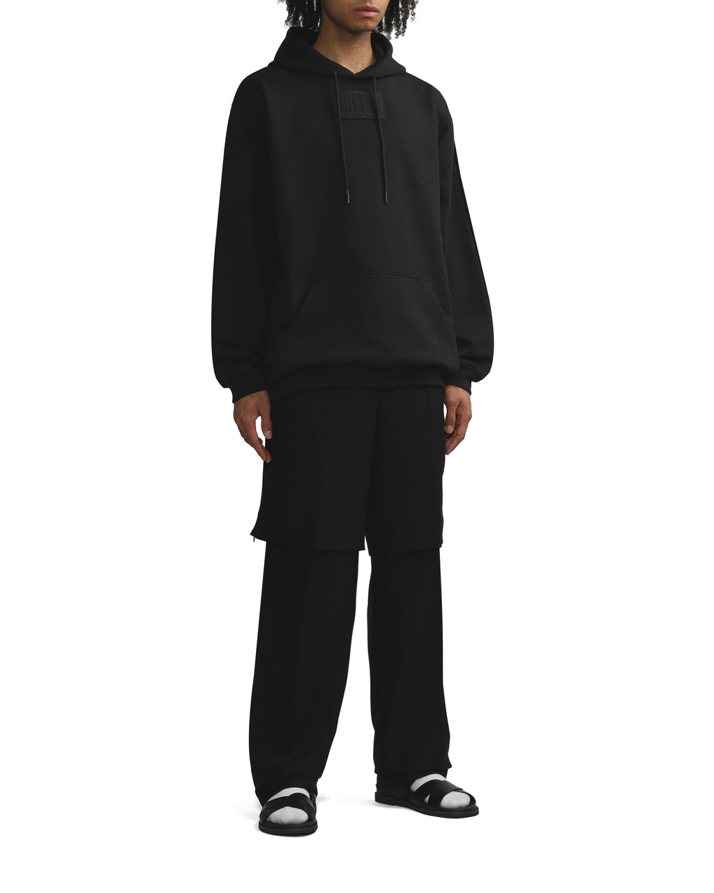 Layered tailored wool pants
